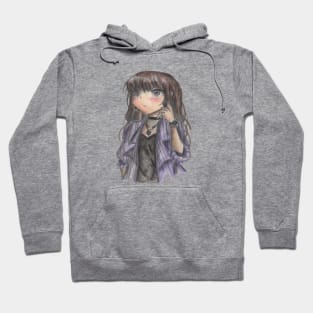 Big eyes anime girl Hoodie